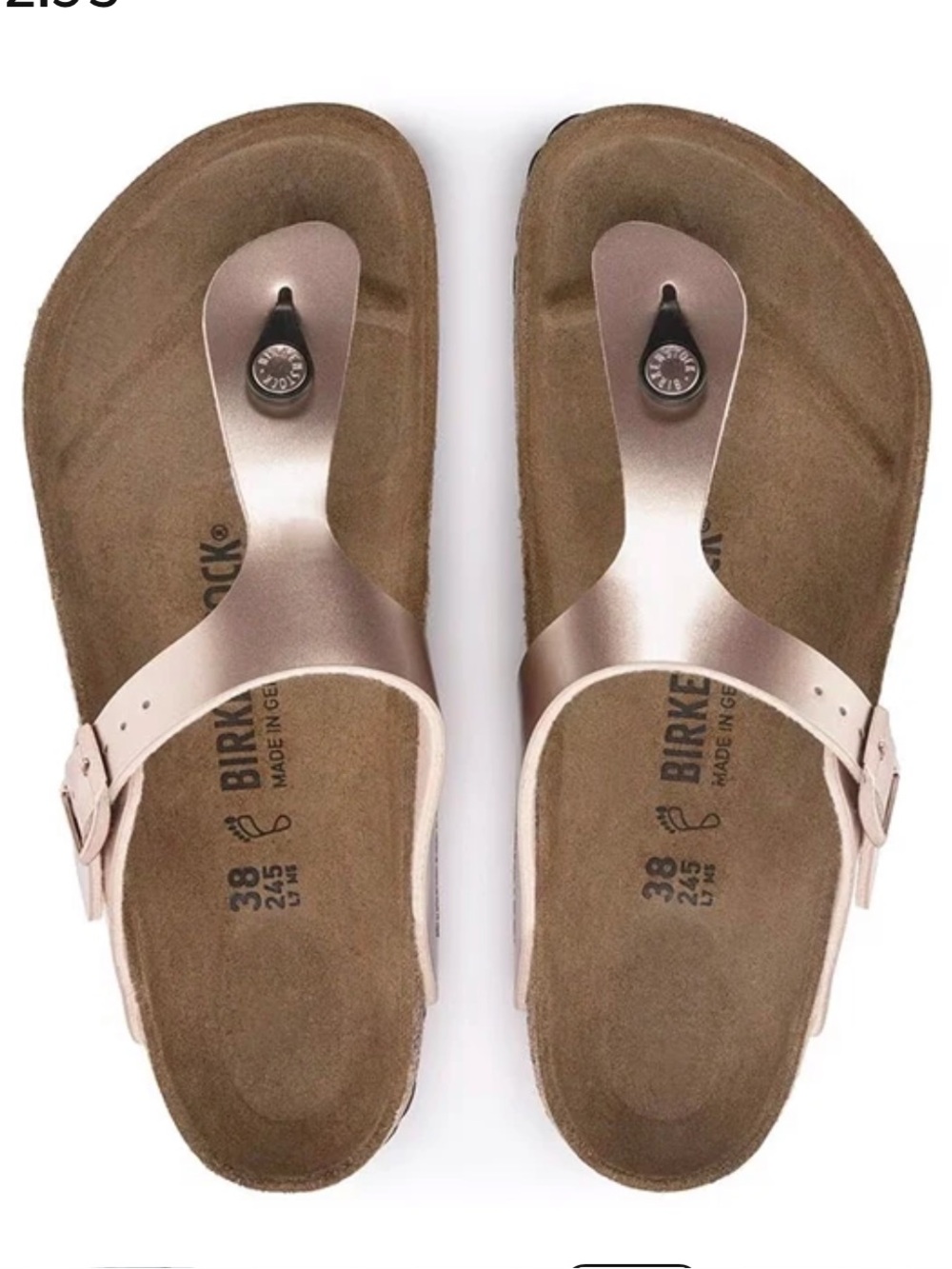 Birkenstock Gizeh Sandal – Birko-Flor Copper – Women’s, EU 39, US 8, Regular Fit